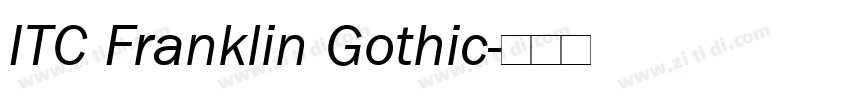 ITC Franklin Gothic字体转换